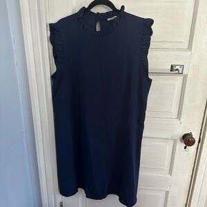 NWOT Betsey’s Boutique Navy Ruffled Midi Dress